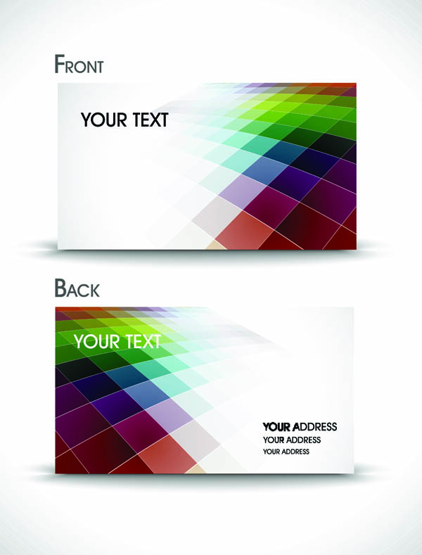 free vector Brilliant Business Card Template - Vector Material Beautiful Cards Bright